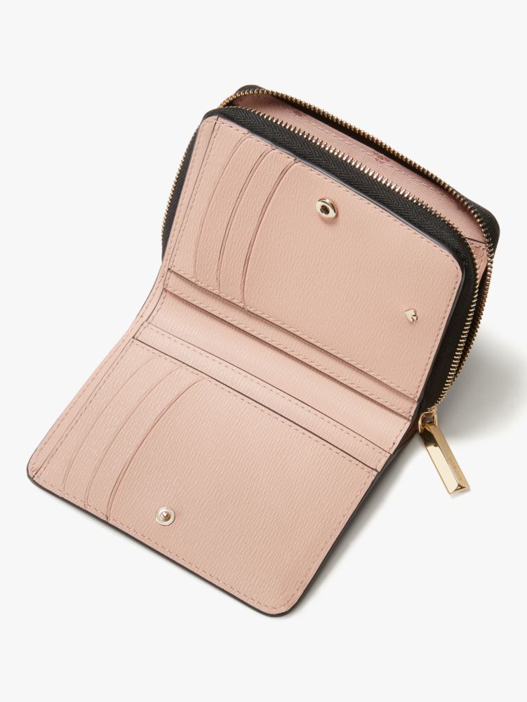 Kate Spade,spencer small compact wallet,Black