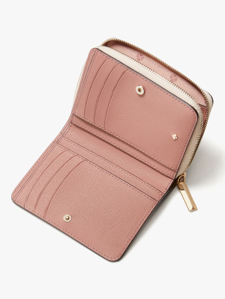 Kate Spade,スペンサー スモール コンパクト ウォレット,財布小物,ウォームベージュ/ブラック