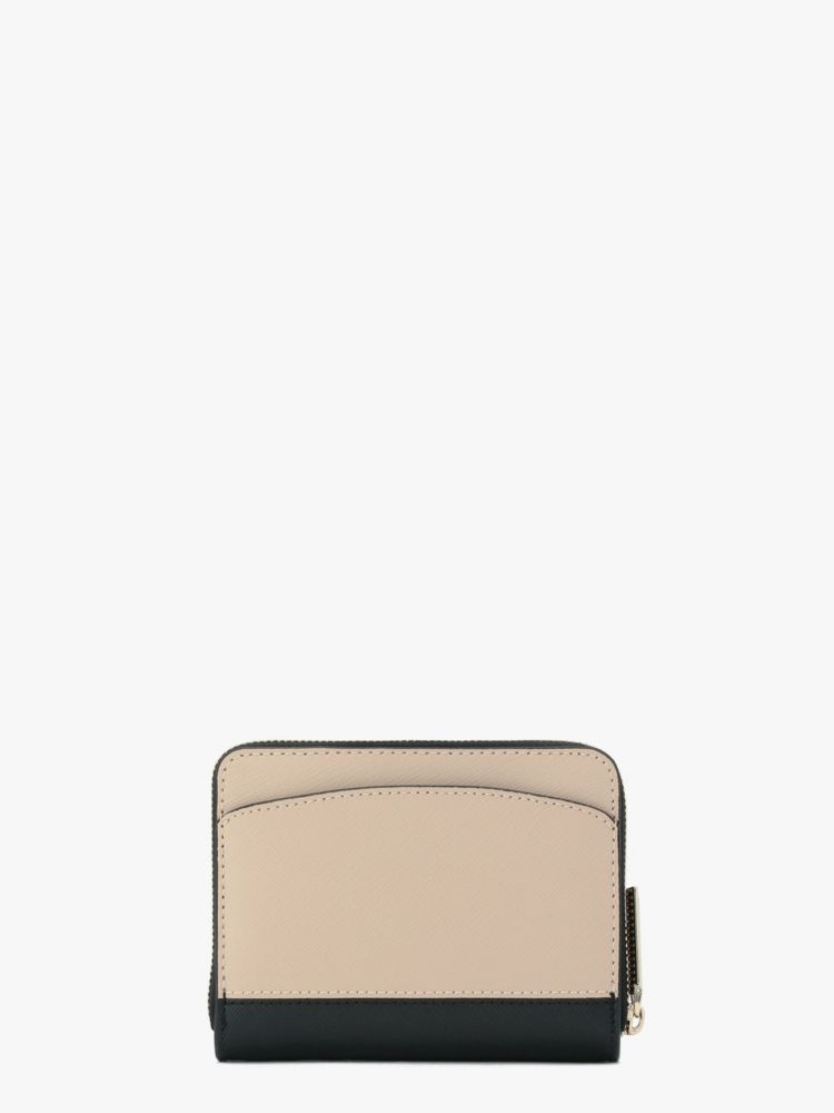 Kate Spade,スペンサー スモール コンパクト ウォレット,財布小物,ウォームベージュ/ブラック