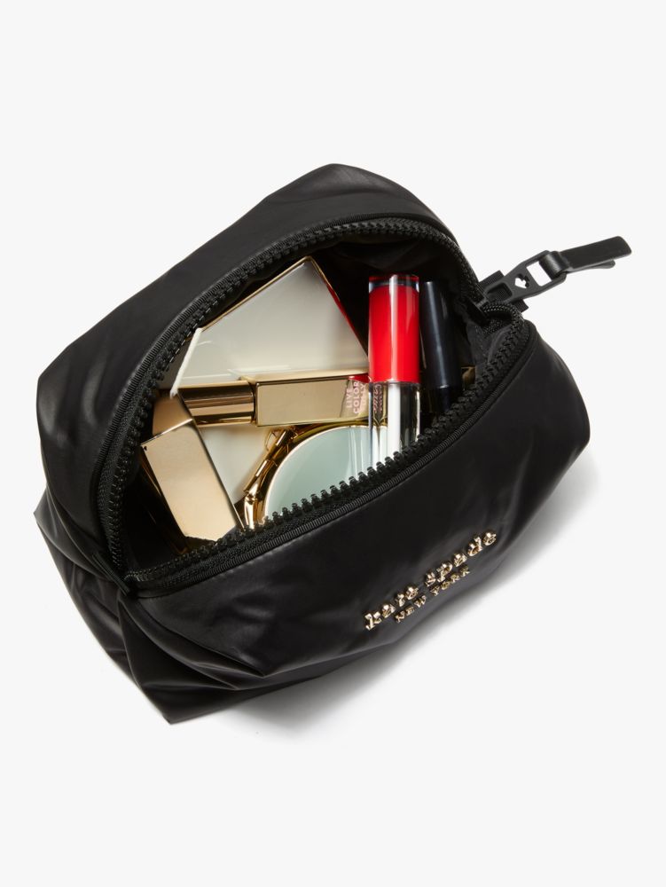 Everything Puffy Stripe Medium Cosmetic Case, , Product
