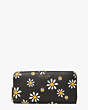 Kate Spade,spencer daisy dots zip-around continental wallet,Black Multi