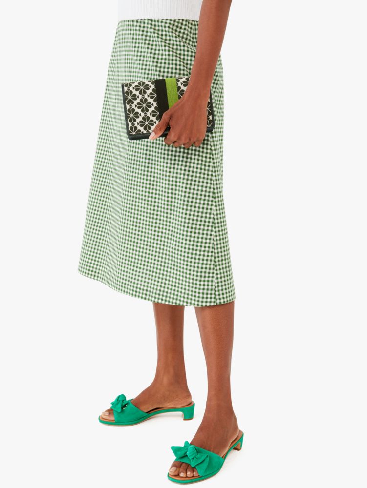 Kate Spade,Spade Flower Jacquard Stripe Chain Wallet,