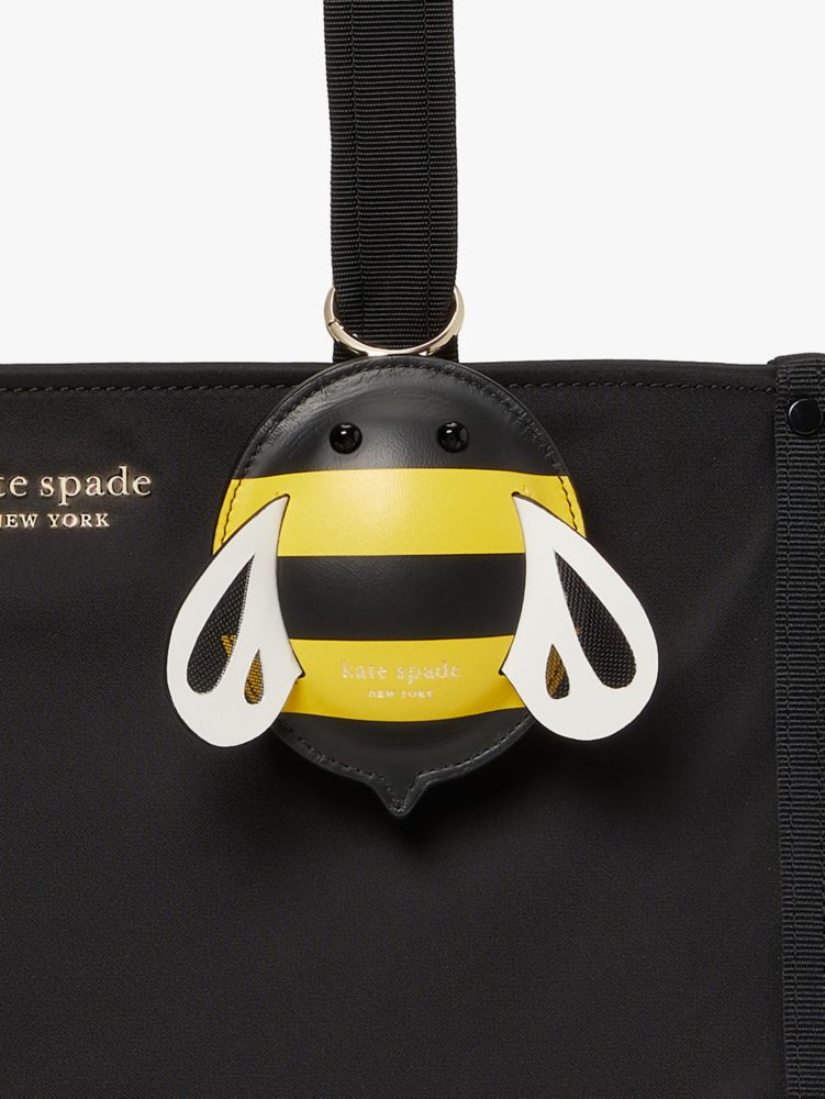 Kate Spade Black Buzz Leather Daisy Bumblebee Bee Crossbody Bag