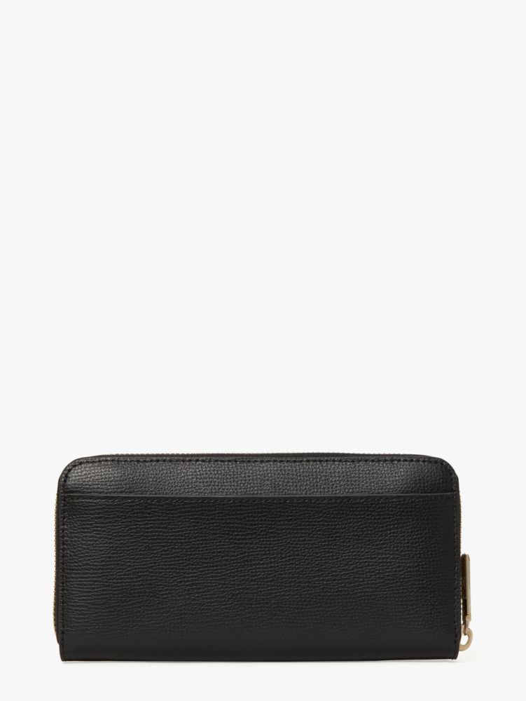 Kate Spade,buzz zip-around continental wallet,Black Multi