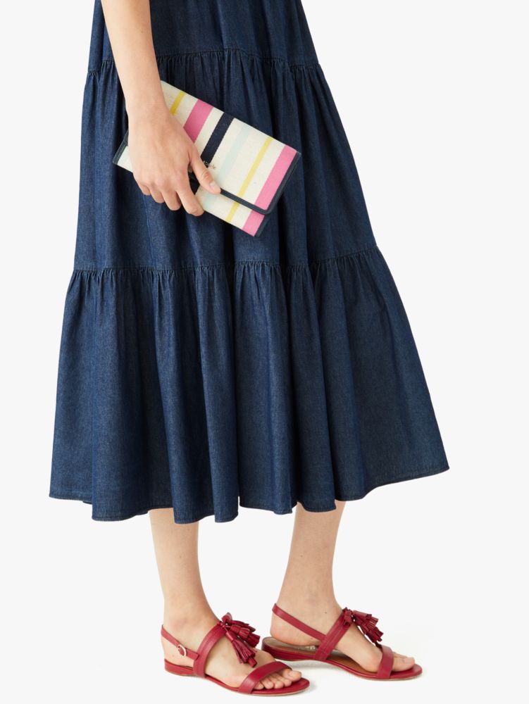 Kate Spade,roulette stripe chain clutch,crossbody bags,