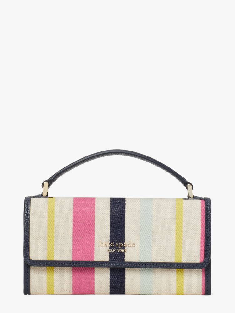 Kate spade striped wallet hot sale