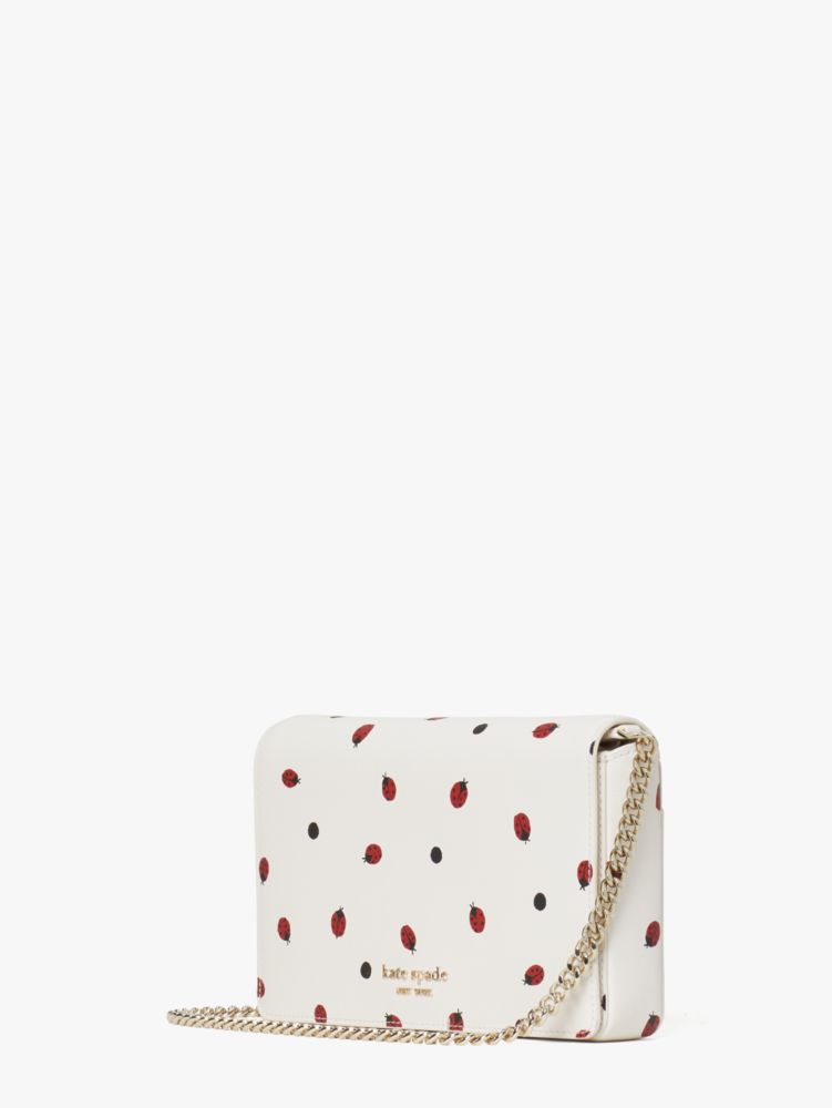 Kate Spade,Lady Bug Dots Chain Wallet,