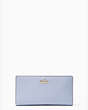 Kate Spade,cameron street stacy large slim bifold wallet,Aqua