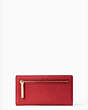 Kate Spade,cameron street stacy large slim bifold wallet,Rosso