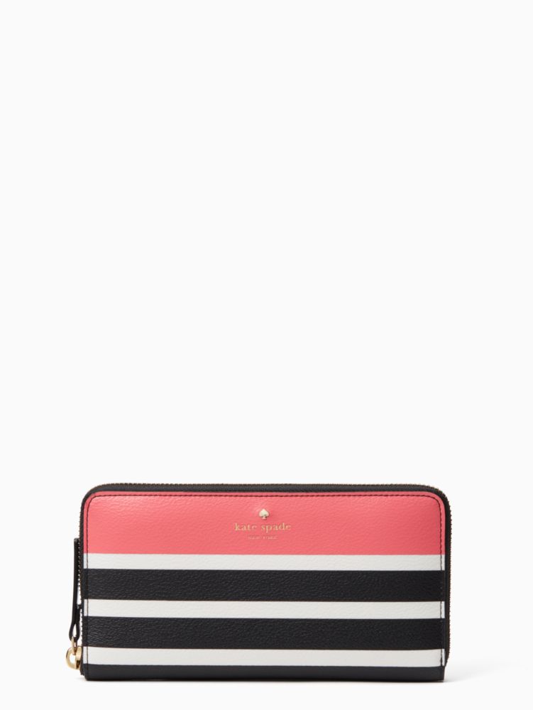 Kate spade striped wallet hotsell