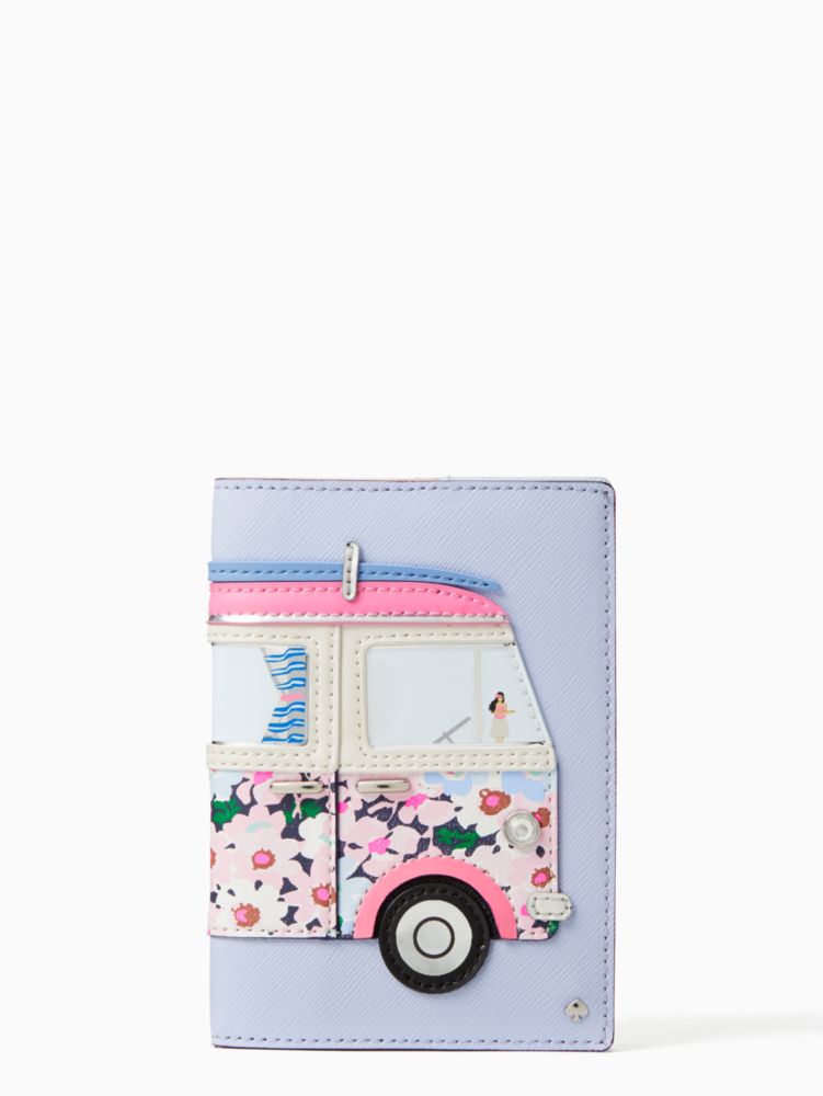 Kate Spade California Dreaming Surf Van Passport Holder In Multi