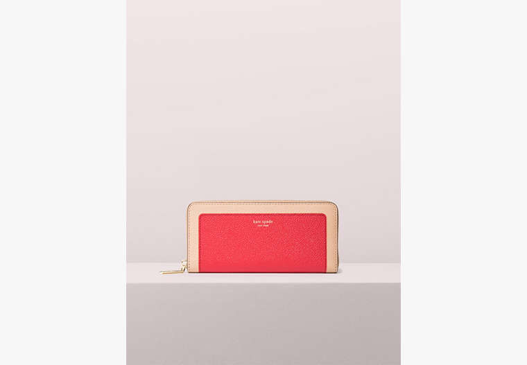 Kate Spade,margaux slim continental wallet,Hot Chili Multi image number 0