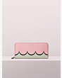 Kate Spade,intarsia scallop slim continental wallet,Rococo Pink