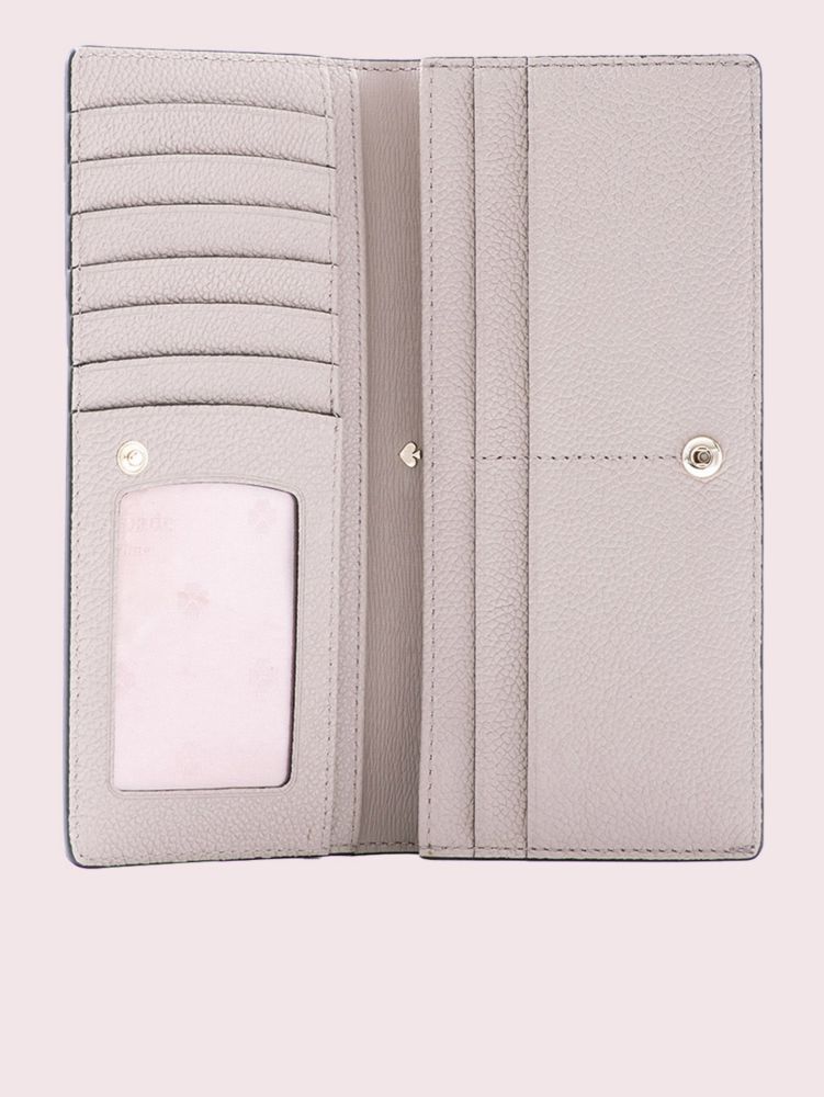 Margaux pebble leather bifold cheap continental wallet