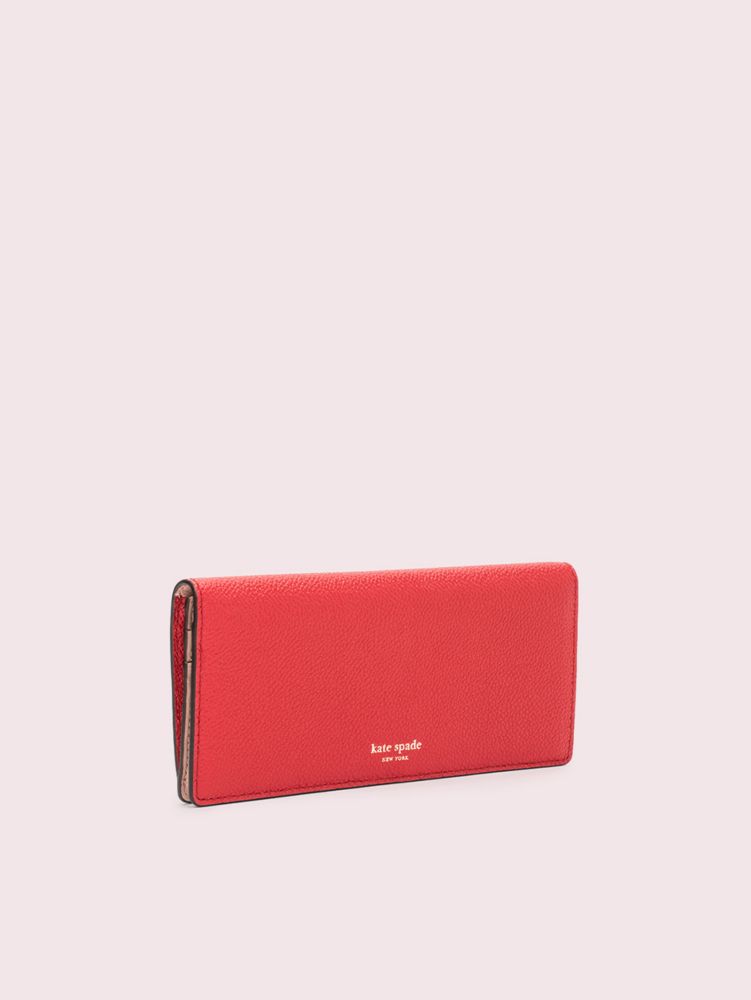 Kate Spade,margaux bifold continental wallet,Hot Chili