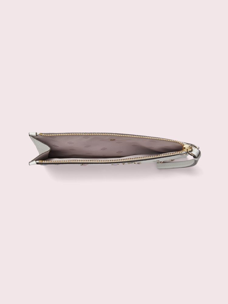 Margaux Enamel Spade Small Pouch Wristlet, , Product