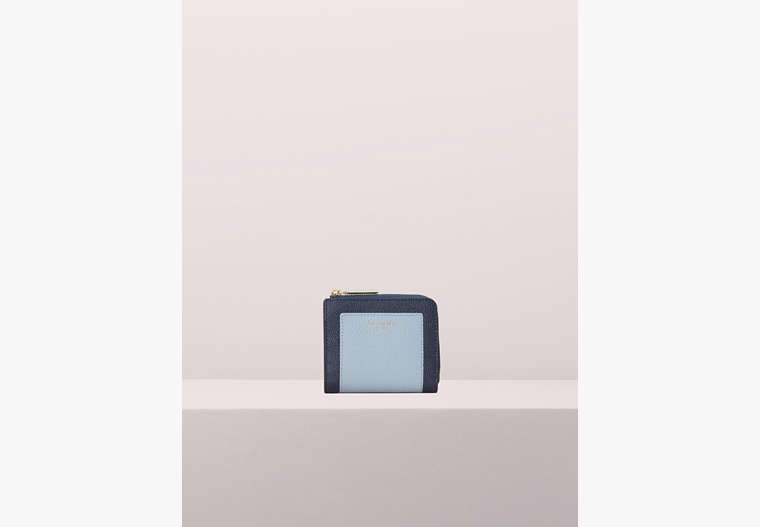 Kate Spade,margaux small bifold wallet,Horizon Blue Multi