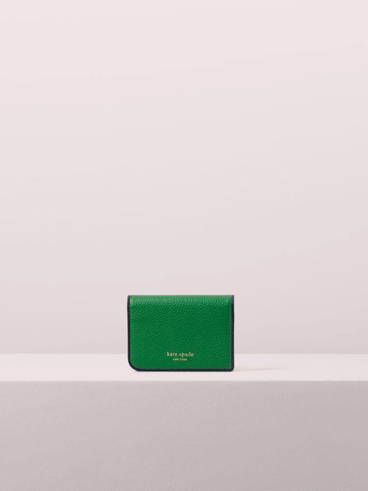 Kate Spade,sam bifold card case,cardholders,Green Bean