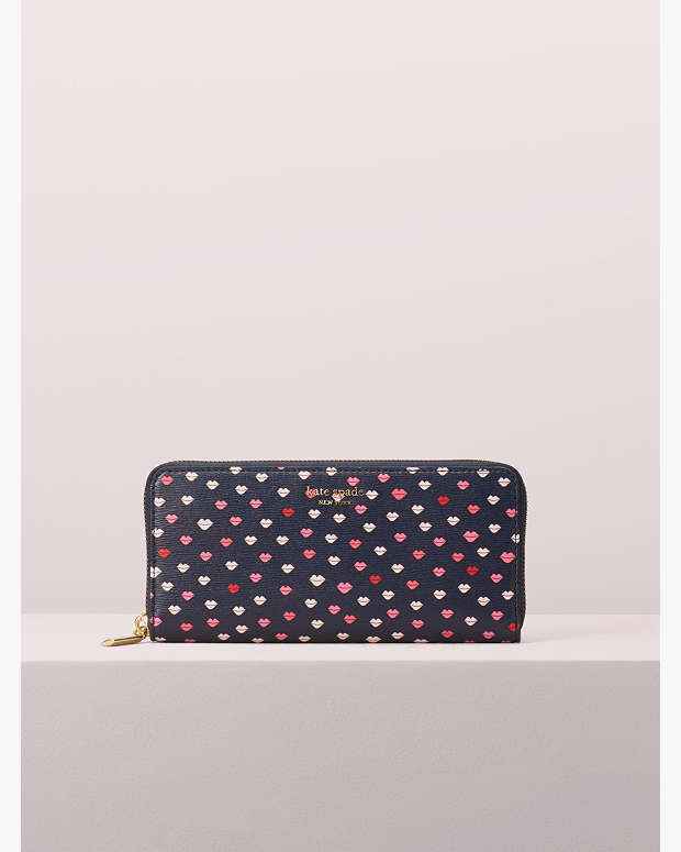 Sylvia Lips Slim Continental Wallet | Kate Spade Outlet