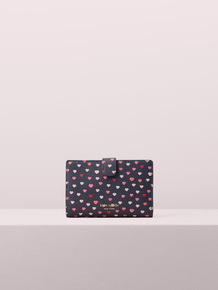 Sylvia Lips Medium Bifold Wallet Kate Spade Outlet Kate Spade New York