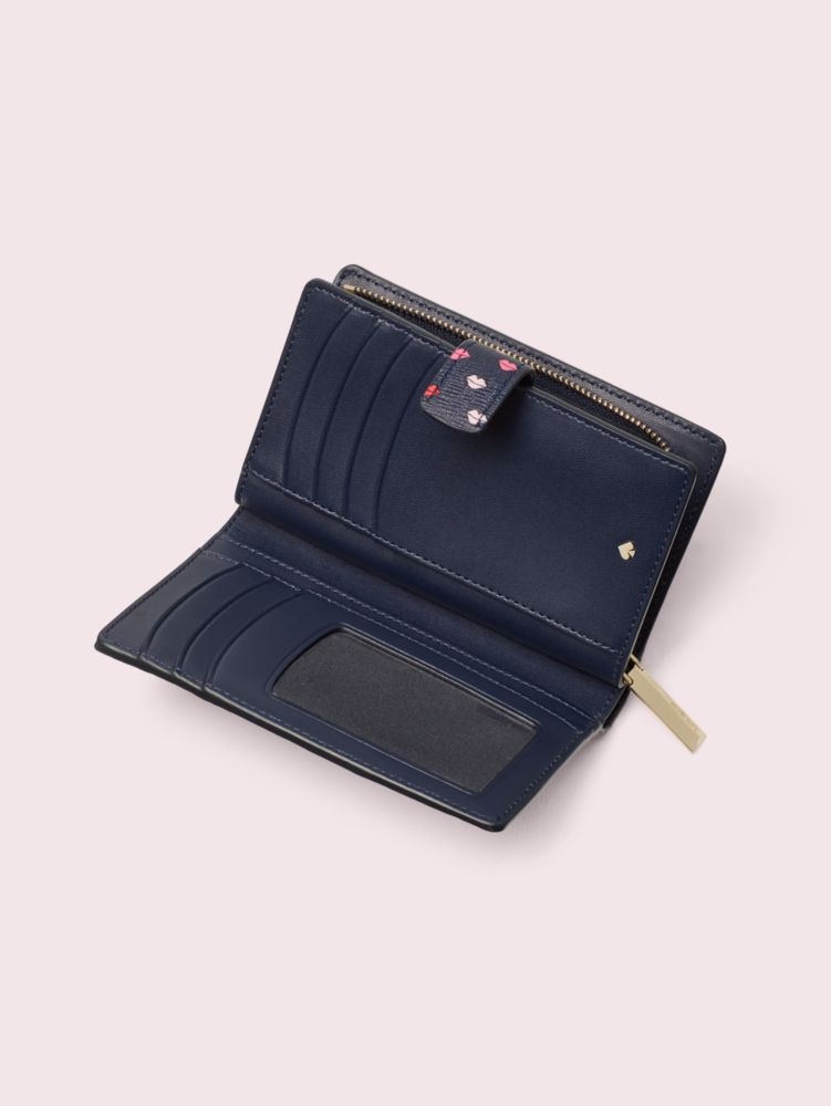 Kate Spade,sylvia lips medium bifold wallet,