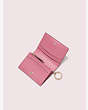 Kate Spade,sylvia mini keyring wallet,Blustery Pink