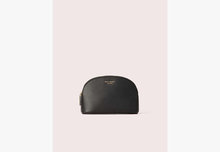 Kate Spade,sylvia medium dome cosmetic bag,Black