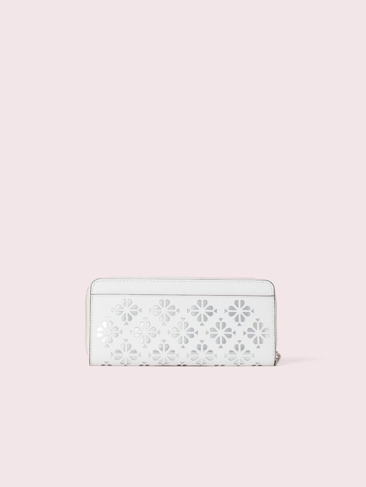 Sylvia Perforated Slim Continental Wallet