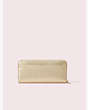 Kate Spade,sylvia slim continental wallet,Pale Gold