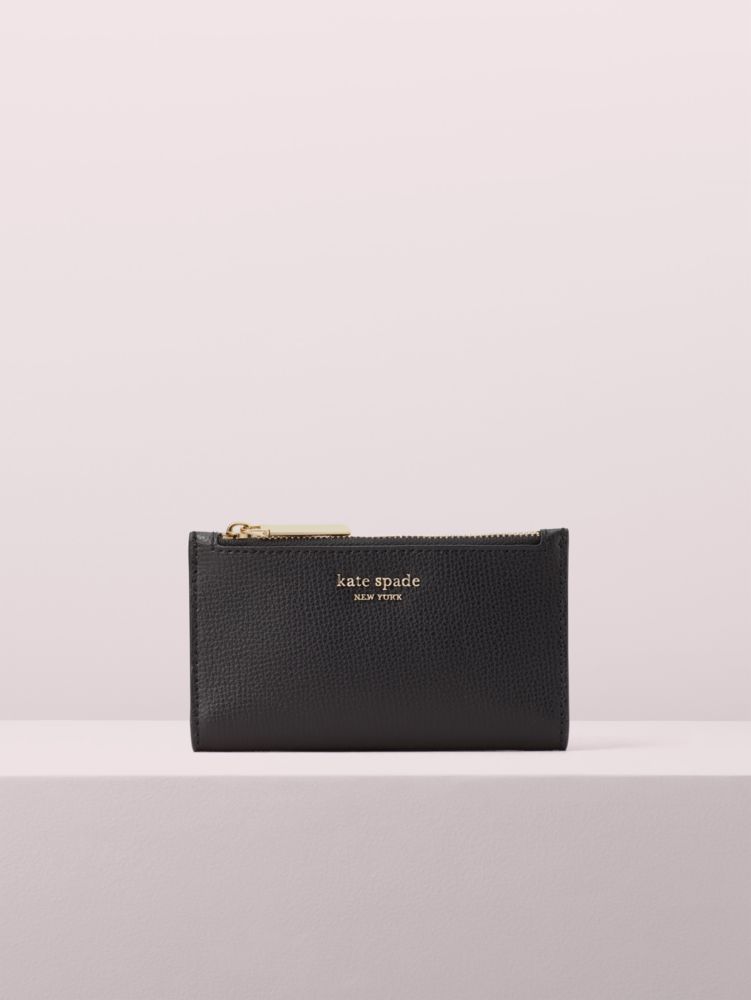 Kate Spade,sylvia small slim bifold wallet,Black