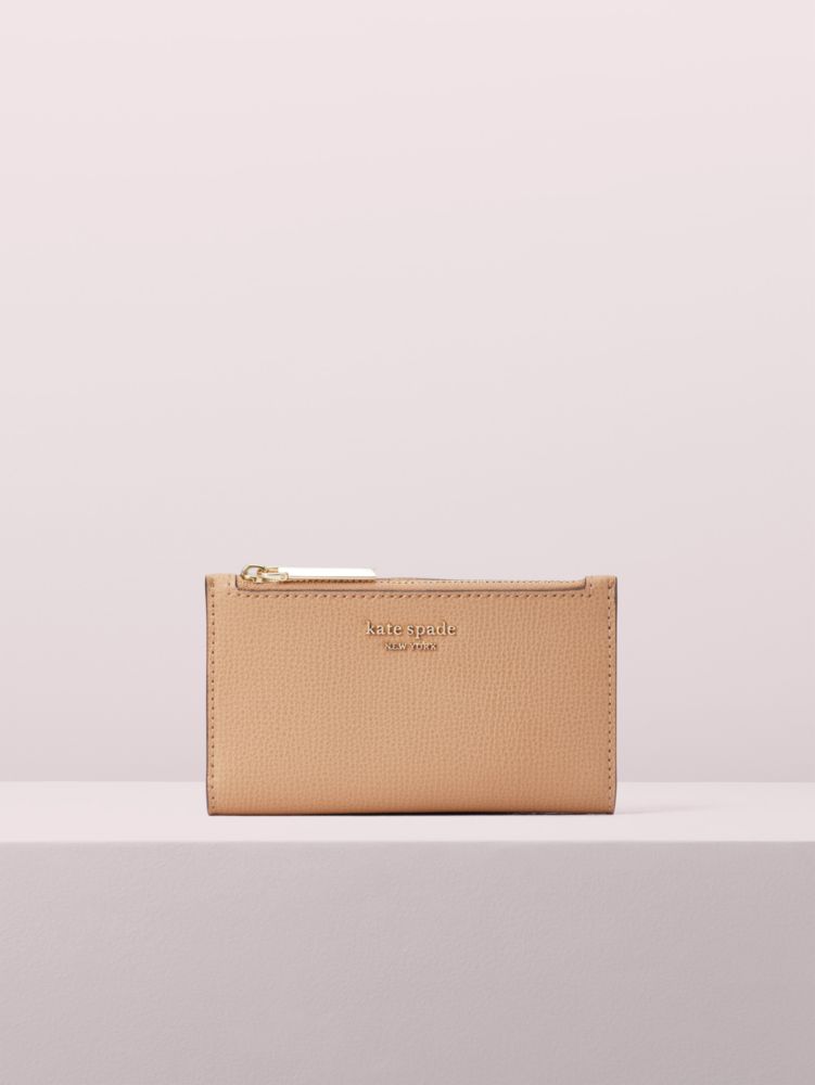 Sylvia perforated small hot sale slim bifold wallet