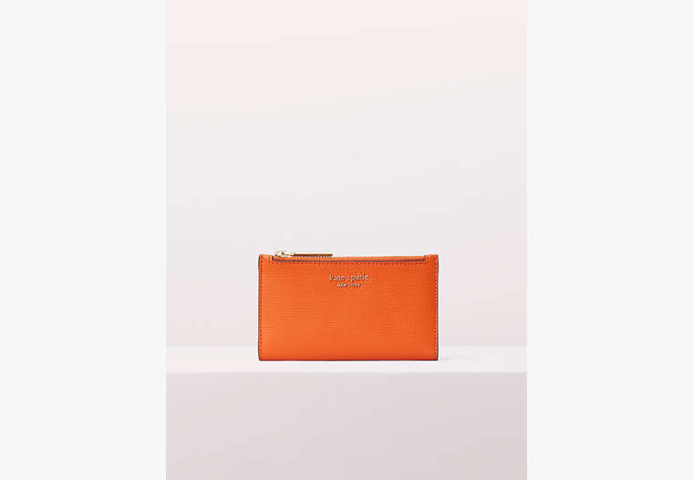 Kate Spade,sylvia small slim bifold wallet,Juicy Orange