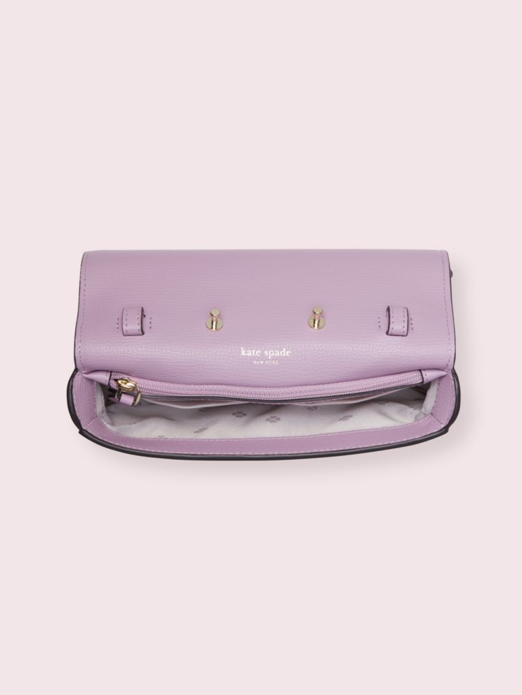 Kate Spade,Sylvia Graphic Clover Appliqué Chain Wallet,