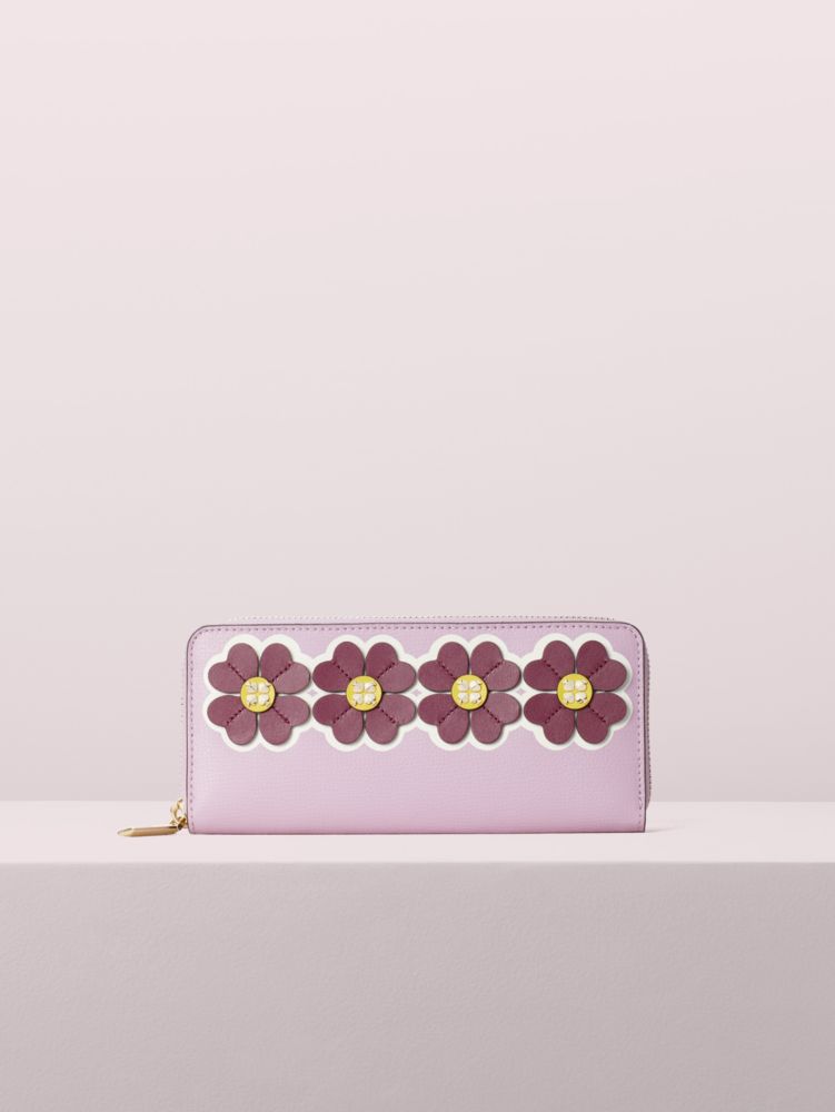 Kate Spade,slim continental wallet,Orchid Multi