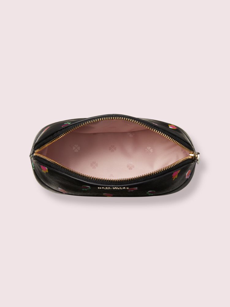 Kate Spade,sylvia flock party medium dome cosmetic bag,