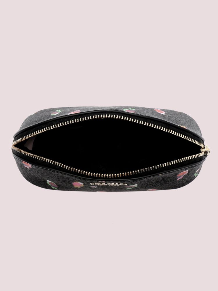 Kate Spade,sylvia flock party medium dome cosmetic bag,