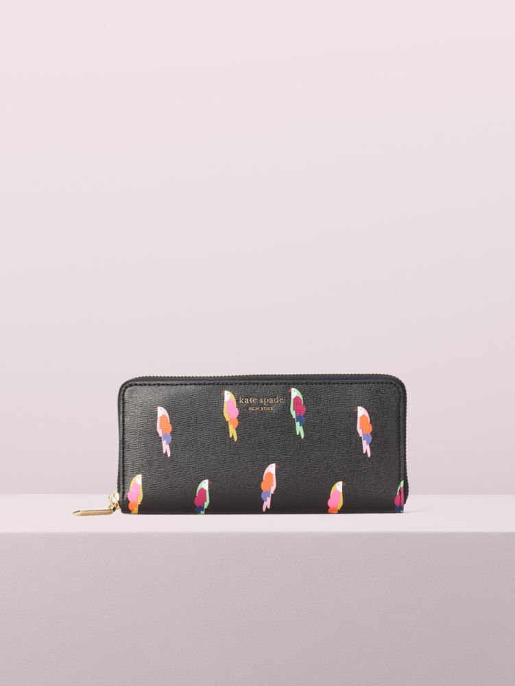 Sylvia Flock Party Slim Continental Wallet | Kate Spade Outlet
