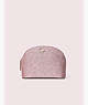 Kate Spade,burgess court small dome cosmetic case,Rose Gold