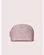 Kate Spade,burgess court small dome cosmetic case,Rose Gold