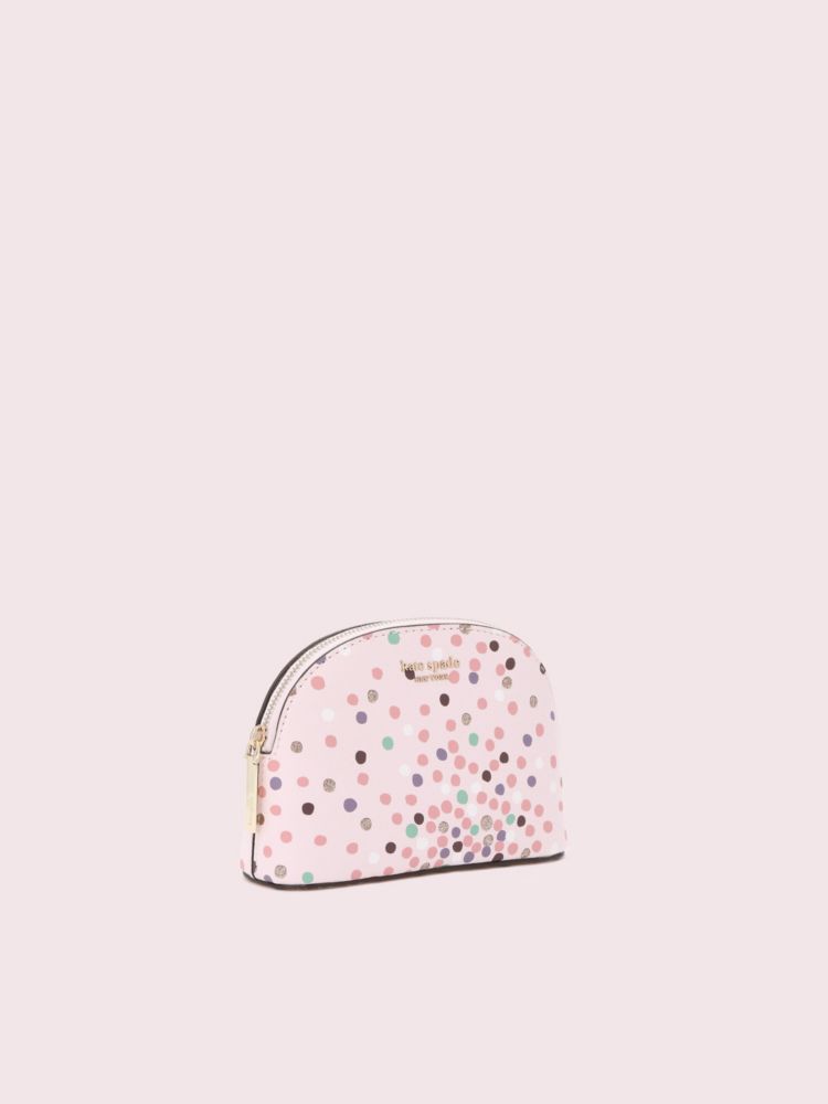 Kate Spade,Sylvia Disco Dots Small Dome Cosmetic Case,
