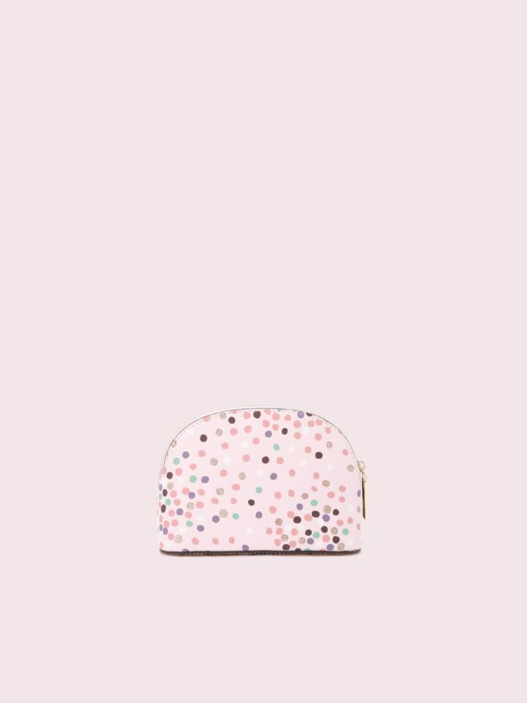 Kate Spade,Sylvia Disco Dots Small Dome Cosmetic Case,