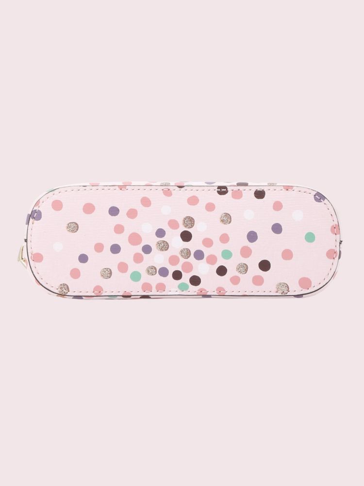 Kate Spade,Sylvia Disco Dots Small Dome Cosmetic Case,