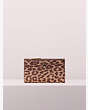 Kate Spade,metallic leopard small slim bifold wallet,Rose Gold Multi
