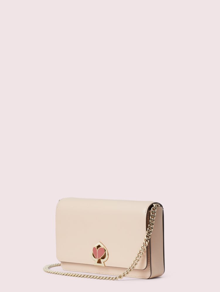 Buy KATE SPADE Nicola Twistlock Wallet with Chain Strap, White Color Women