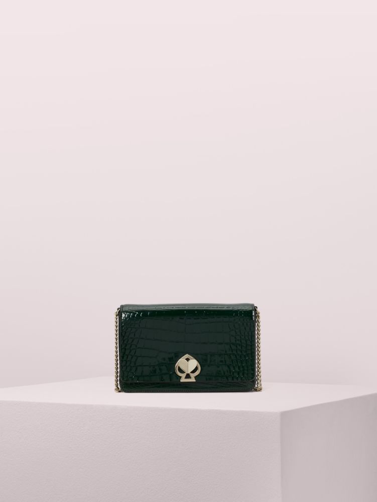 Kate Spade,Romy Croc-embossed Chain Wallet,