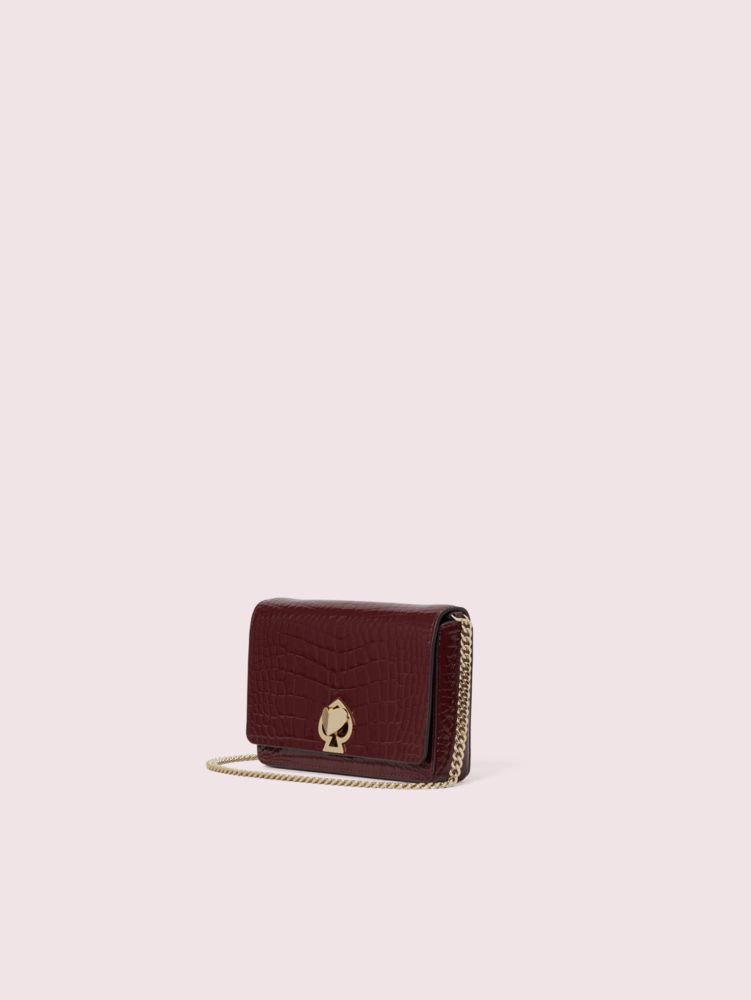 Kate Spade,Romy Croc-embossed Chain Wallet,