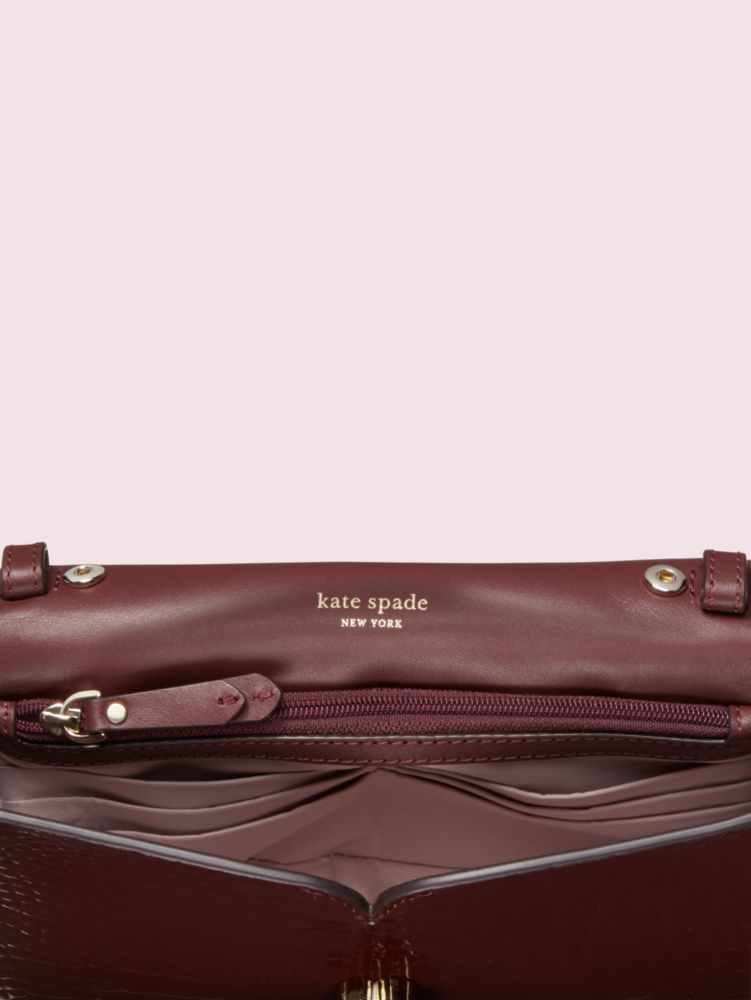 Kate Spade,Romy Croc-embossed Chain Wallet,