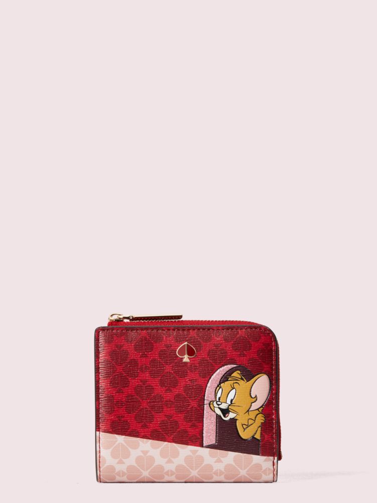 Kate Spade,kate spade new york x tom & jerry small bifold wallet,Multi