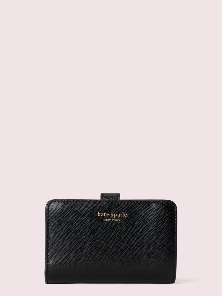 Spencer Compact Wallet, Black / Glitter, ProductTile