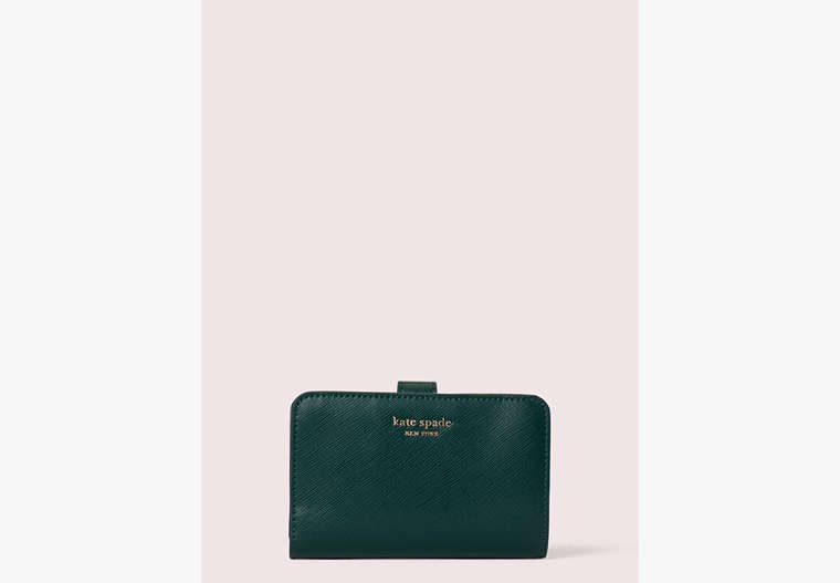 Kate Spade,spencer compact wallet,Deep Evergreen